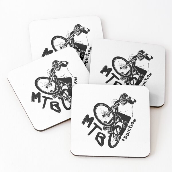 Item preview, MTB Addiction Rider - Artistic Brush Silhouette designed and sold by MTB Addiction.
