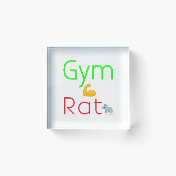 Item preview, Gym Rat Funny Workout T-Shirt Design with Muscular Rat Emoji designed and sold by Faali950.