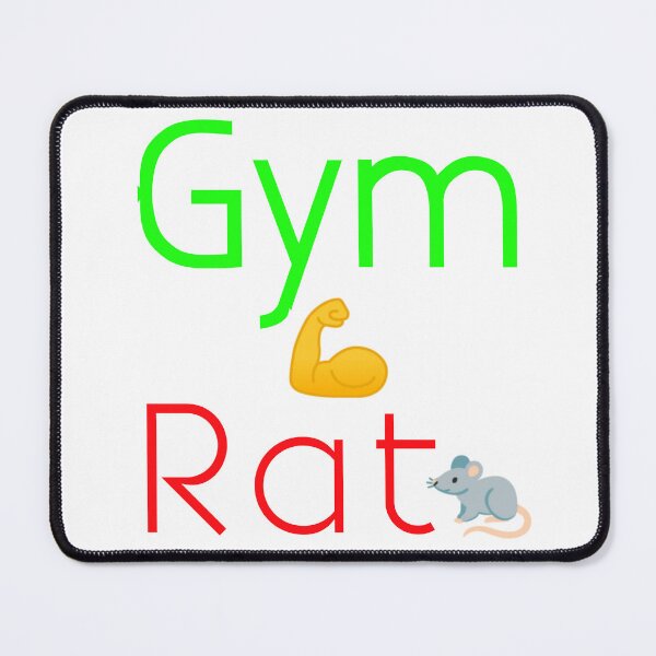 Item preview, Gym Rat Funny Workout T-Shirt Design with Muscular Rat Emoji designed and sold by Faali950.