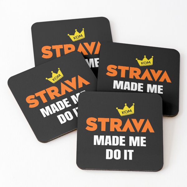 Item preview, Strava Made Me Do It KOM Cycling Motivation Quote designed and sold by BMLprint ⭐⭐⭐⭐⭐.