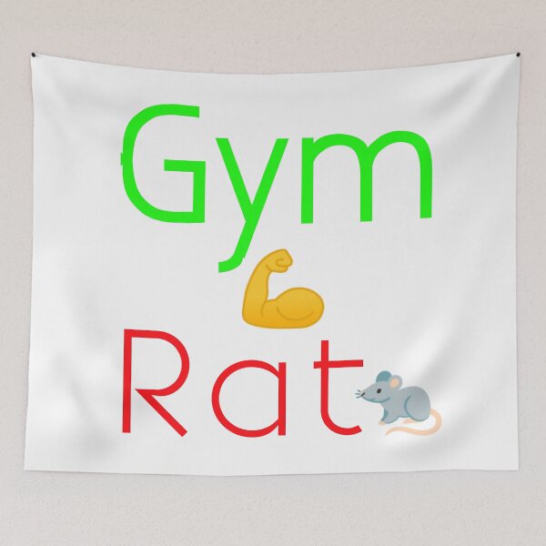 Item preview, Gym Rat Funny Workout T-Shirt Design with Muscular Rat Emoji designed and sold by Faali950.