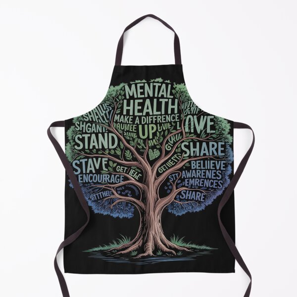 Item preview, Motivational Support Green Tree Mental Health Awareness designed and sold by Dolostope.