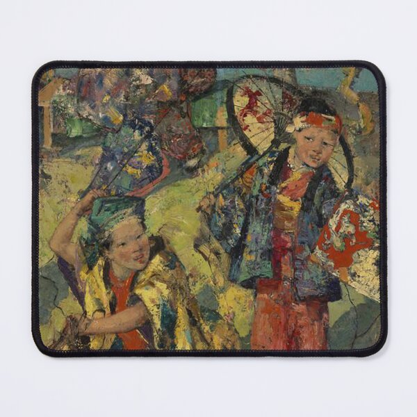 Item preview, Kite Flying, Japan – Edward Atkinson Hornel Japonisme Childhood Scene designed and sold by Art Outlaws.