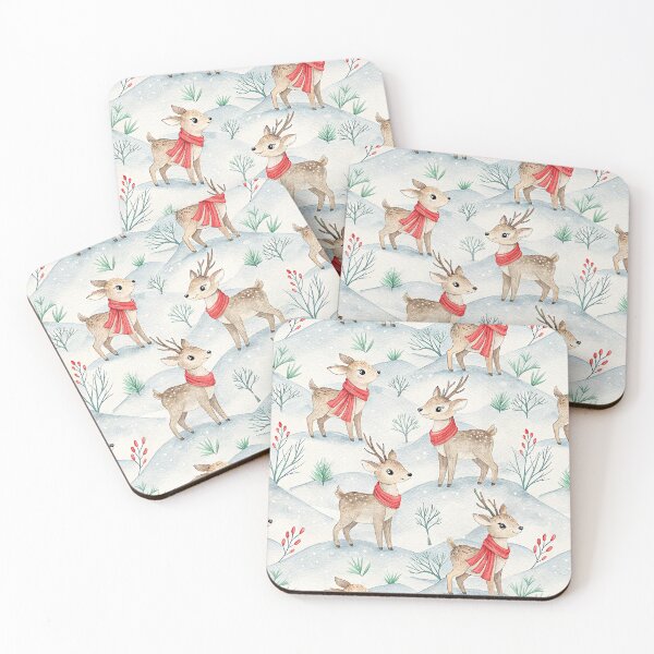 Item preview, Cute watercolor baby reindeer design for Christmas designed and sold by Merrylands Artshop.