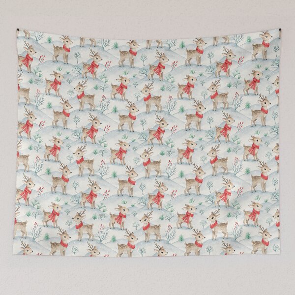 Item preview, Cute watercolor baby reindeer design for Christmas designed and sold by Merrylands Artshop.