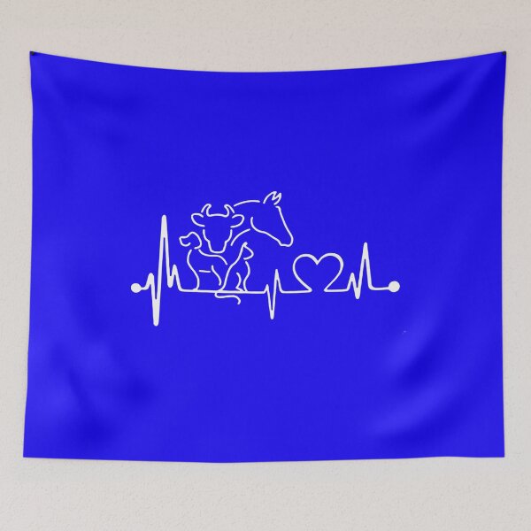 Item preview, Heartbeat Animal, Vet Tech, Horse Cow Dog Cat designed and sold by DesignDenDo ⭐⭐⭐⭐⭐.