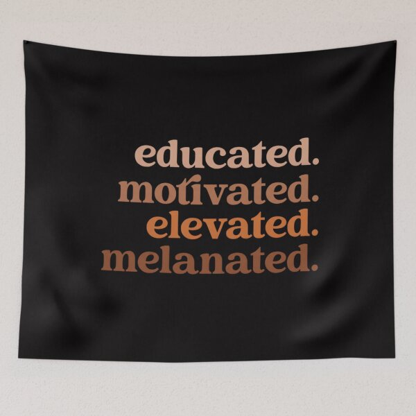 Item preview, Educated Motivated Melanated, Black History Month designed and sold by DesignDenDo ⭐⭐⭐⭐⭐.