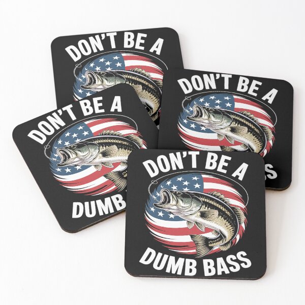 Item preview, Dad Don't Be Dumb Bass Fishing Black Small  designed and sold by CombatTask.