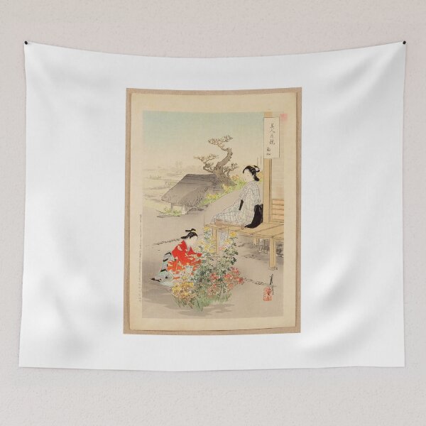 Item preview, Comparison of Beauties and Flowers – Beauties and Chrysanthemums | Ogata Gekkō designed and sold by Art Outlaws.