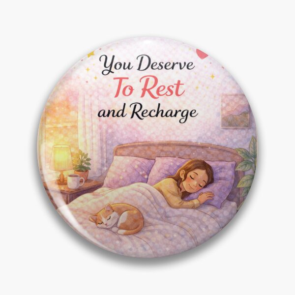 Item preview, You Deserve To Rest and Recharge – Cozy Self Care Art designed and sold by PunchDrop.