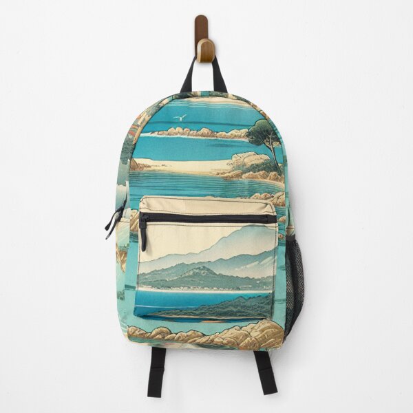 Item preview, Olbia Italy Ukiyo-e Art Mediterranean Coastal Scene designed and sold by Vandy Fullam.