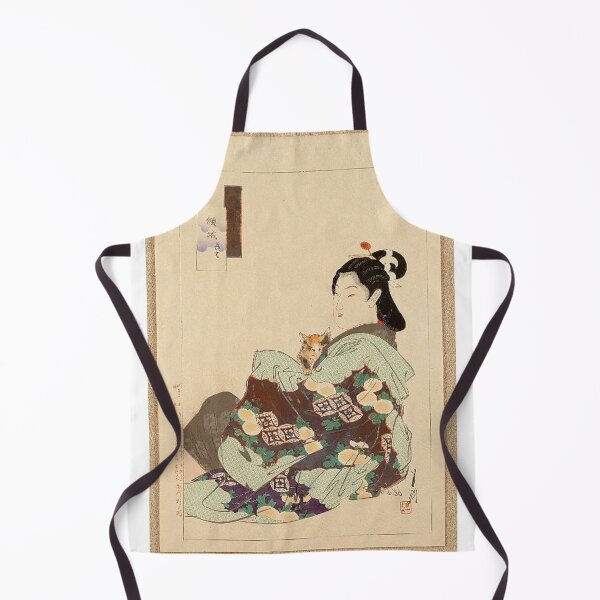 Item preview, Gekkō’s Essay (Gekkō Zuihitsu) – Courtesan and a Cat | Ogata Gekkō designed and sold by Art Outlaws.