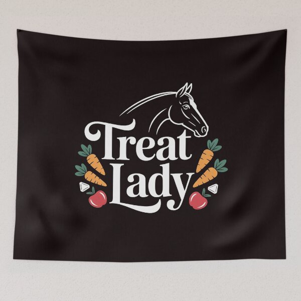 Item preview, Treat Lady – Barn Mom Horse Riding Humor designed and sold by Redgiant87x.