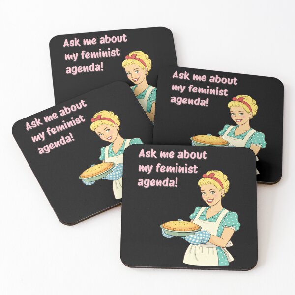 Item preview, Ask me about my feminist agenda! designed and sold by CWRevival.
