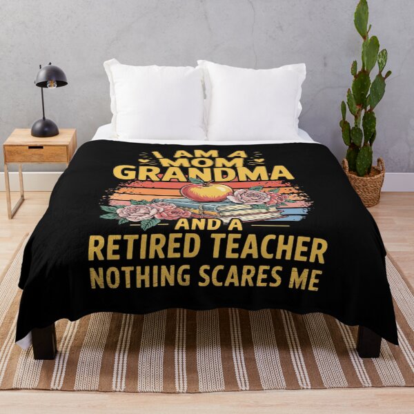 Item preview, I'm Mom Grandma And A Retired Teacher Nothing Scares Me designed and sold by InspiredFoul.