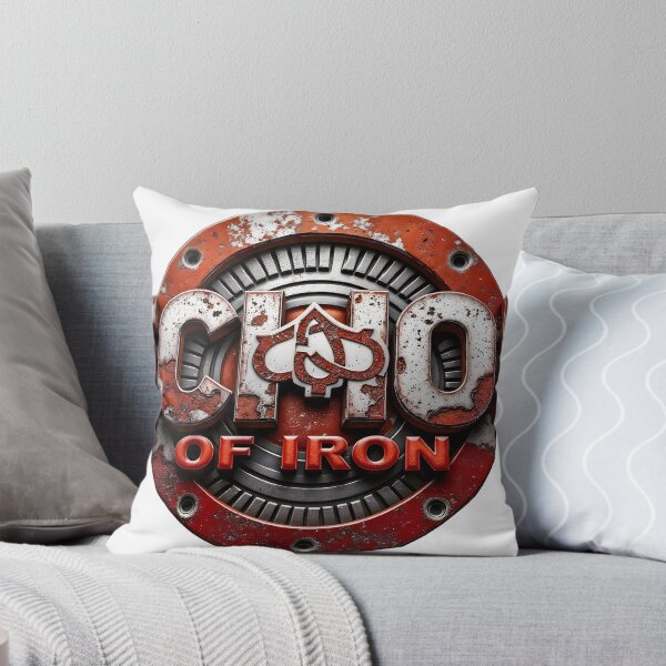 Item preview, Industrial logo reads ECHOE OF IRON with rusted metal and triquetra designed and sold by Creative88Art.