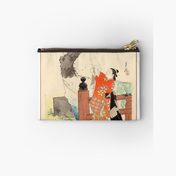 Item preview, Flowers of Japan – Poetess Akishiki | Ogata Gekkō Meiji-Era Japanese Woodblock Print designed and sold by Art Outlaws.