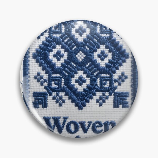 Item preview, Rectangular embroidered patch with diamond florals and Woven Heritage designed and sold by Creative88Art.