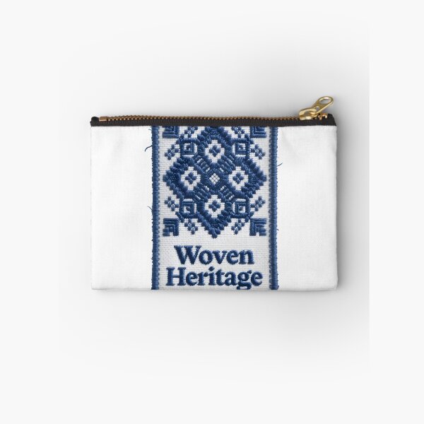 Item preview, Rectangular embroidered patch with diamond florals and Woven Heritage designed and sold by Creative88Art.