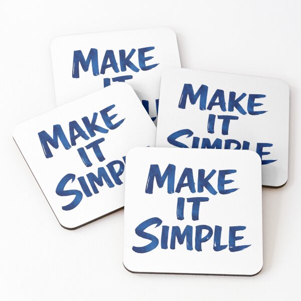 Item preview, Make It Simple Shirt | Minimal Quote Tee | Simple Living T Shirt | Clean Typography Shirt | Neutral Style Tee designed and sold by LoppiPrintShop.