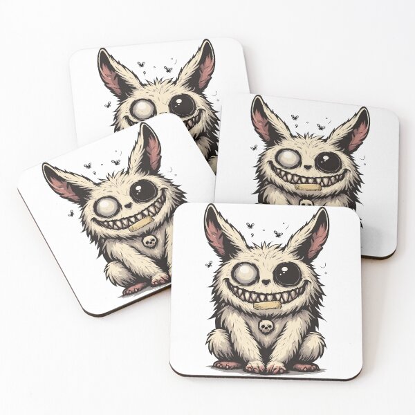 Item preview, Quietly Unhinged Creature Illustration – Dark Creepy Cute Character Art designed and sold by Weasel Graphix.