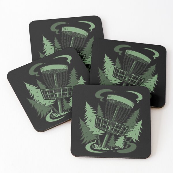 Item preview, Disc Golf Basket In Forest Funny Disc Golf Scene designed and sold by LuminOrb.