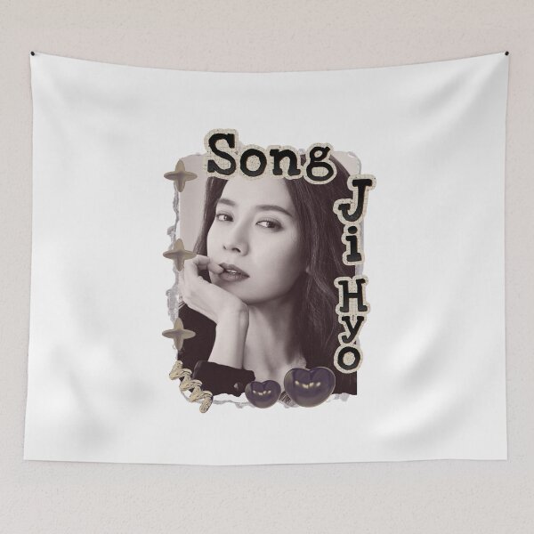 Item preview, Song Ji-hyo (송지효) Korean actress South Korean celebrity K-drama star Korean film Scrapbook Collage Cozy Y2K Vintage Design designed and sold by HELL0WBELLO.