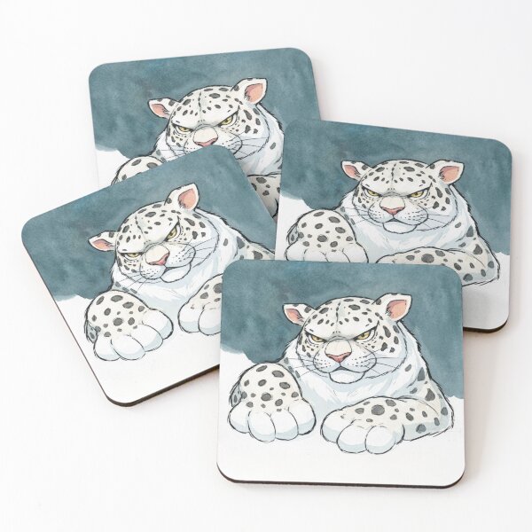 Item preview, Angry Snow Leopard  designed and sold by Gabriela McDaniel.