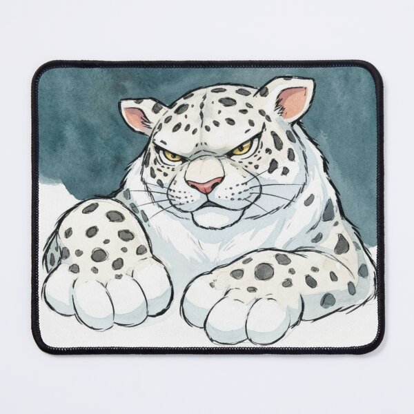 Item preview, Angry Snow Leopard  designed and sold by Gabriela McDaniel.