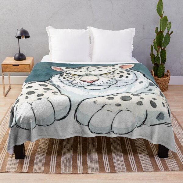 Item preview, Angry Snow Leopard  designed and sold by Gabriela McDaniel.