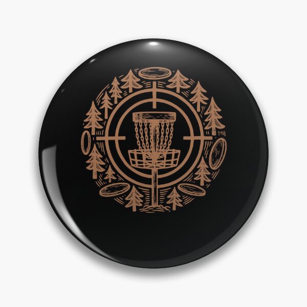 Item preview, Disc Golf Basket Flying Disc Golfing Forest Scene designed and sold by LuminOrb.