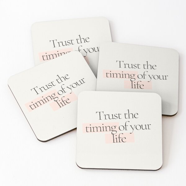 Item preview, Trust The Timing Of Your Life - Inspirational Quote designed and sold by MindNestQuotes.
