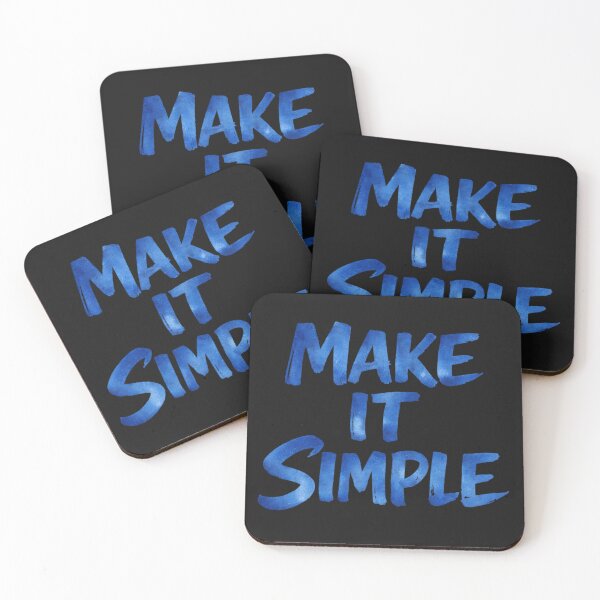 Item preview, Make It Simple T Shirt | Minimalist Quote Tee | Simple Life Shirt | Modern Typography Tee | Everyday Casual Shirt designed and sold by LoppiPrintShop.