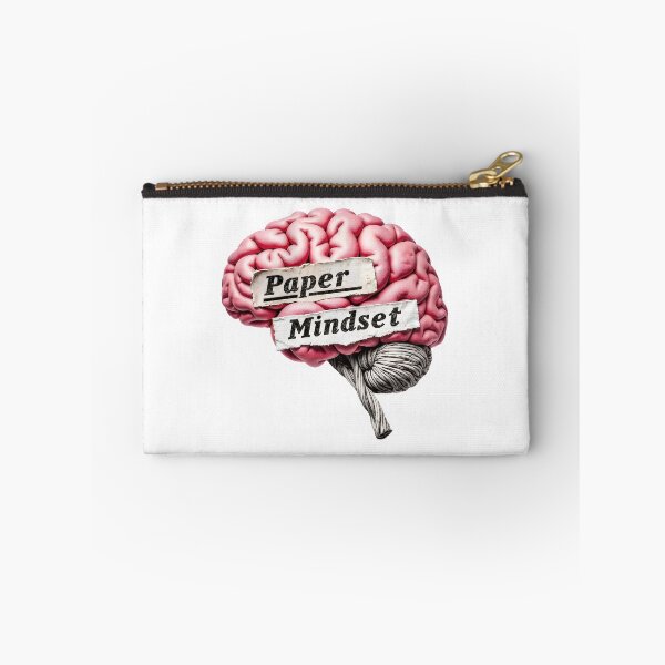 Item preview, Stylized brain with torn paper labels on black background, bold look designed and sold by Creative88Art.