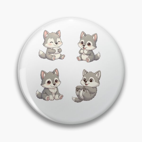 Item preview, Baby Wolf - Cute Animal Set designed and sold by ArttiemStudio.