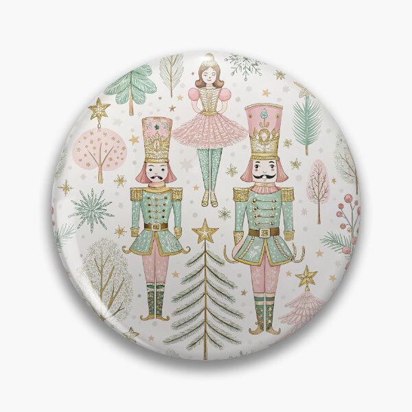 Item preview, Elegant pastel design with nutcracker soldiers designed and sold by Merrylands Artshop.
