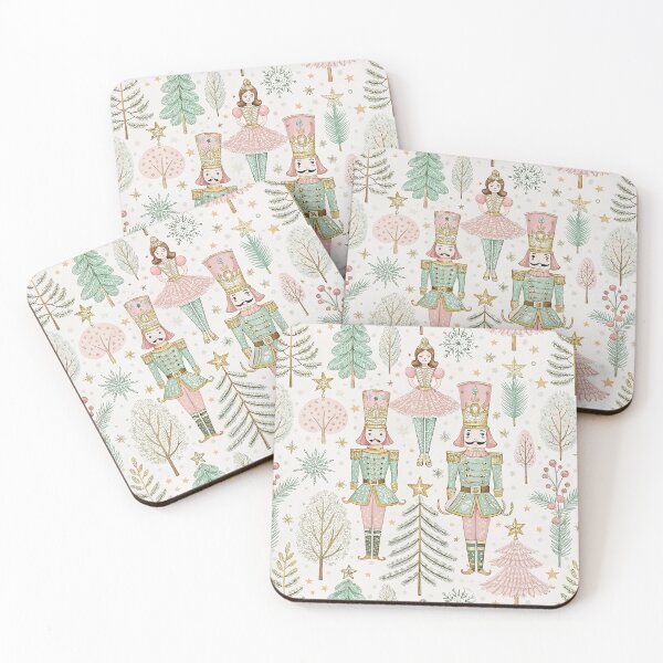 Item preview, Elegant pastel design with nutcracker soldiers designed and sold by Merrylands Artshop.