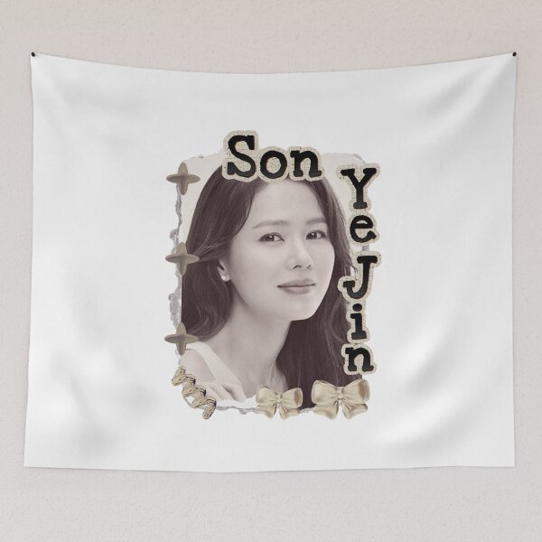 Item preview, Son Ye-jin (손예진) Korean actress South Korean celebrity K-drama star Korean film Scrapbook Collage Cozy Y2K Vintage Design designed and sold by HELL0WBELLO.