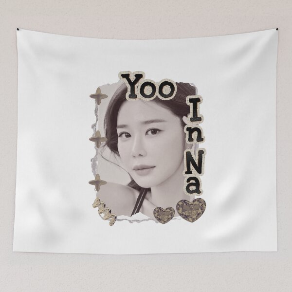 Item preview, Yoo In-na (유인나) Korean actress South Korean celebrity K-drama star Korean film Scrapbook Collage Cozy Y2K Vintage Design designed and sold by HELL0WBELLO.