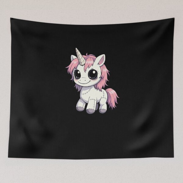 Item preview, Creepy Cute Horror Unicorn Plush designed and sold by Sonic Nova Studios.