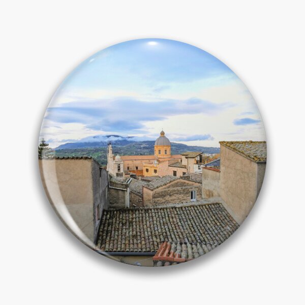 Item preview, The Town of Bisacquino with the Misty Mountains designed and sold by GillianTapping.