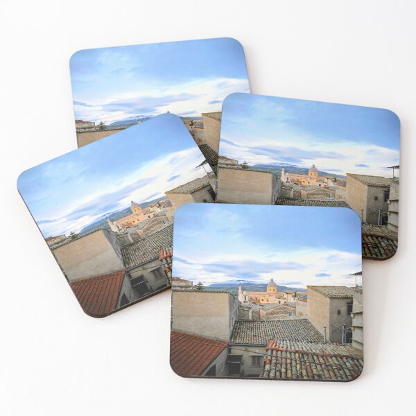 Item preview, The Town of Bisacquino with the Misty Mountains designed and sold by GillianTapping.