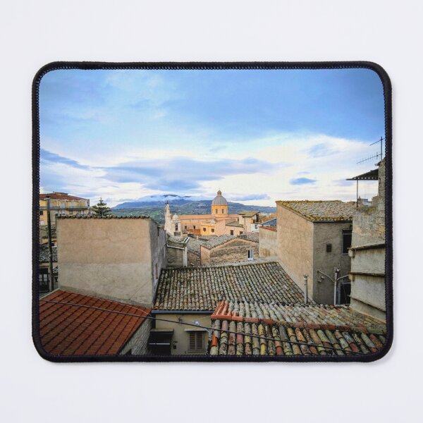 Item preview, The Town of Bisacquino with the Misty Mountains designed and sold by GillianTapping.