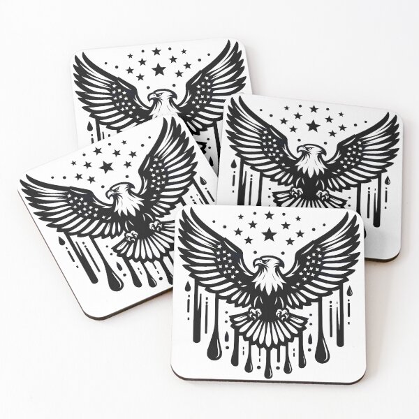 Item preview, American Eagle Freedom Stars Dripping Patriotic Art designed and sold by DrawDrip.