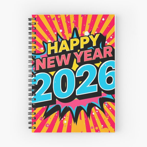 Item preview, Happy New Year 2026 T-Shirt | Colorful Comic Pop Art Celebration Tee designed and sold by BeanNTee.