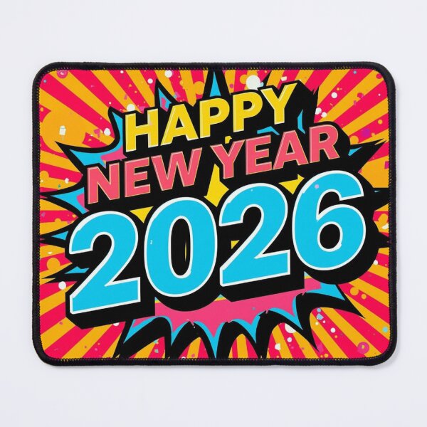 Item preview, Happy New Year 2026 T-Shirt | Colorful Comic Pop Art Celebration Tee designed and sold by BeanNTee.