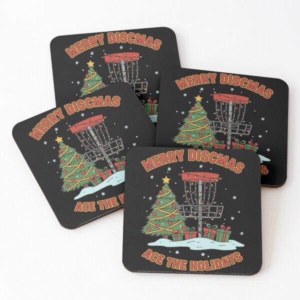 Item preview, Merry Discmas Ace The Holidays Disc Golf Basket designed and sold by LuminOrb.