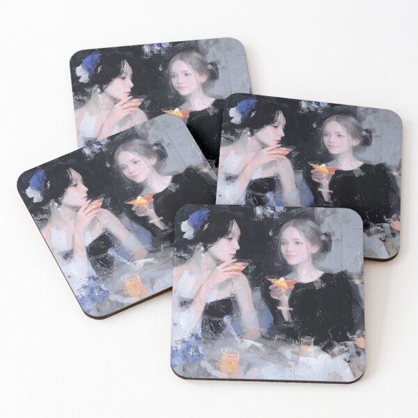Item preview, Two Women Sharing a Cocktail Moment designed and sold by lautir.