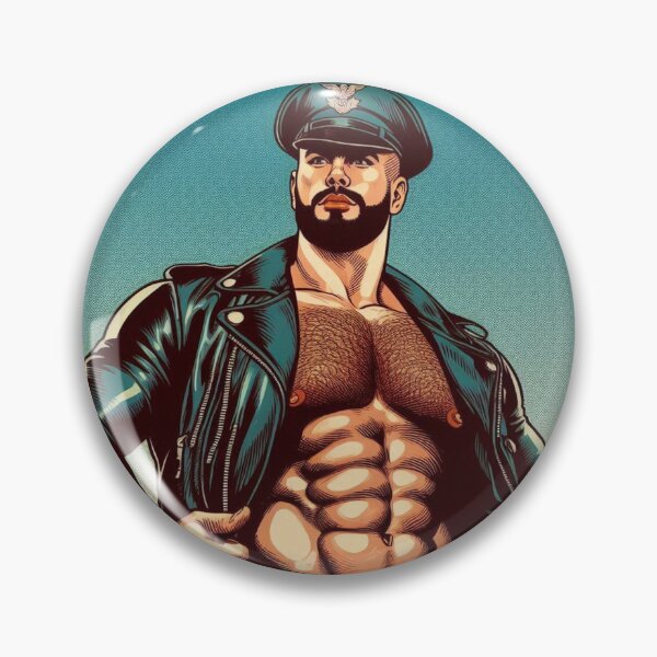 Artikelvorschau, Gay Russian Leather Daddy Color Pride Grafikdesign entworfen und verkauft von ItsAKinkThing.