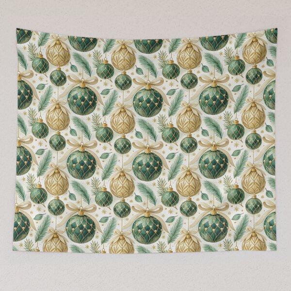 Item preview, Luxurious Christmas design with gold ornaments designed and sold by Merrylands Artshop.